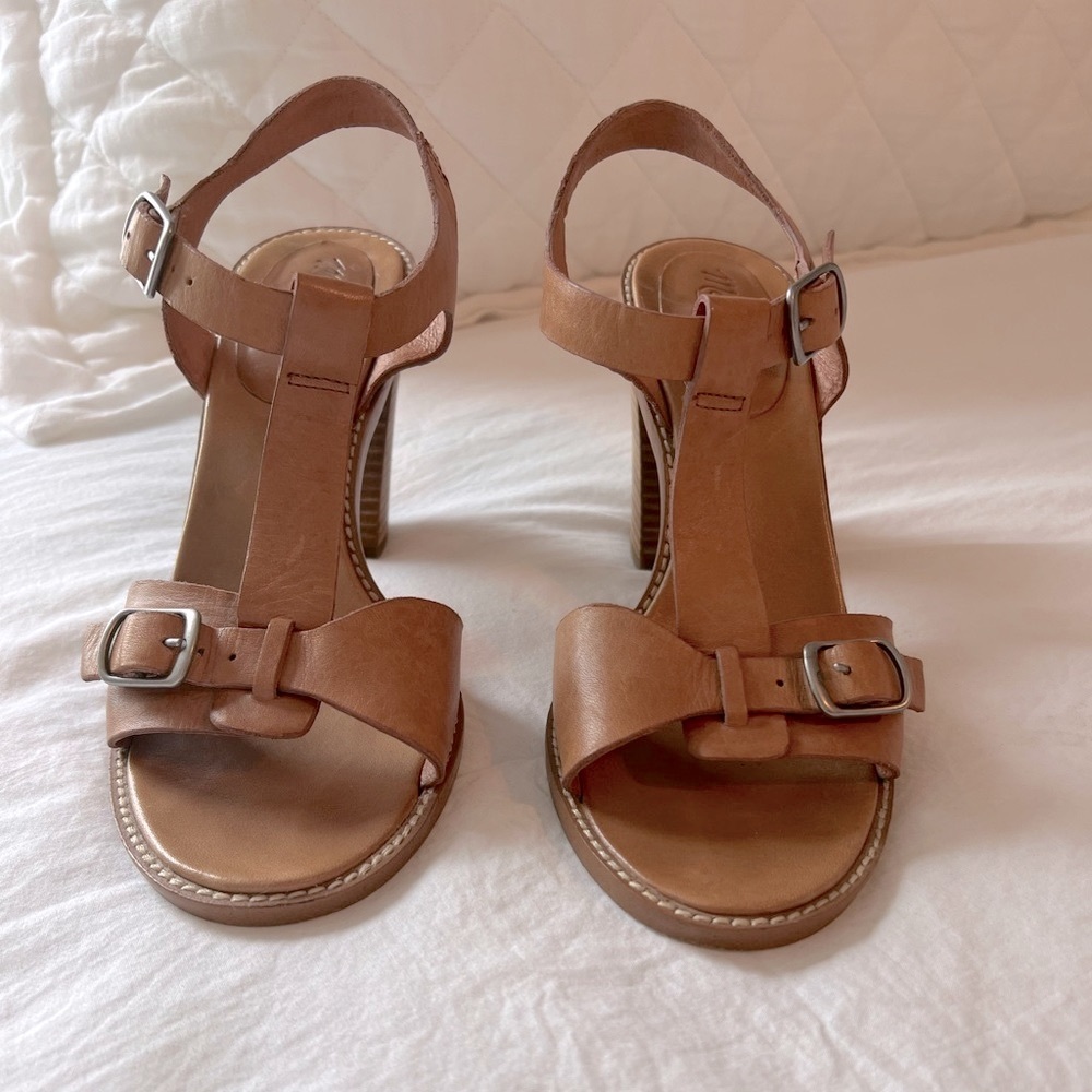Madewell Loren block heel sandals Size 7